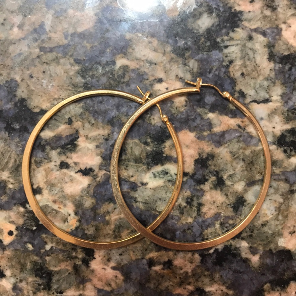 Gold earrings
